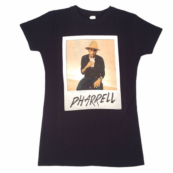 Pharrell Williams T-Shirt Med Black New - Picture 1 of 1